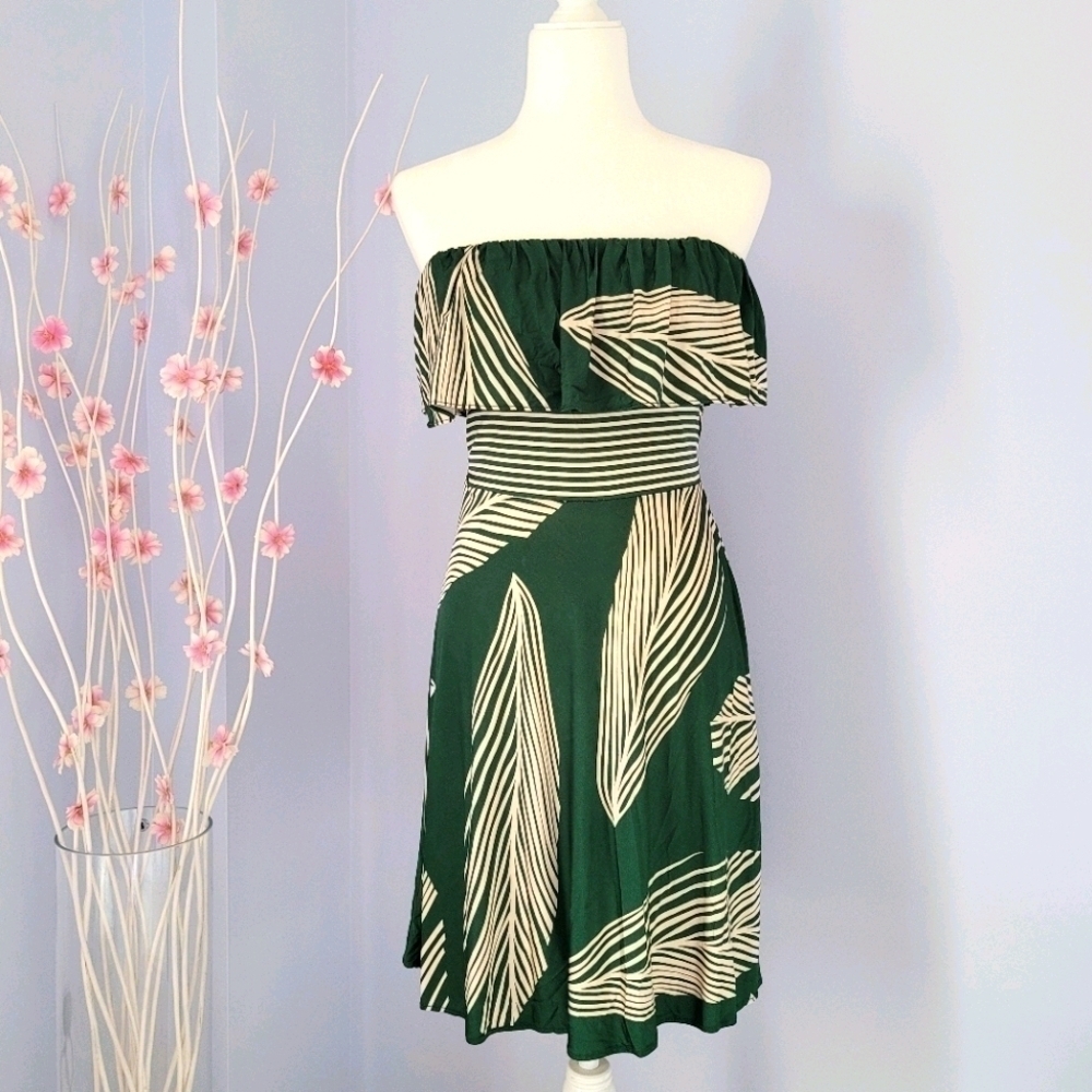 BCBGMAXARIA Strapless Swing Mini Dress